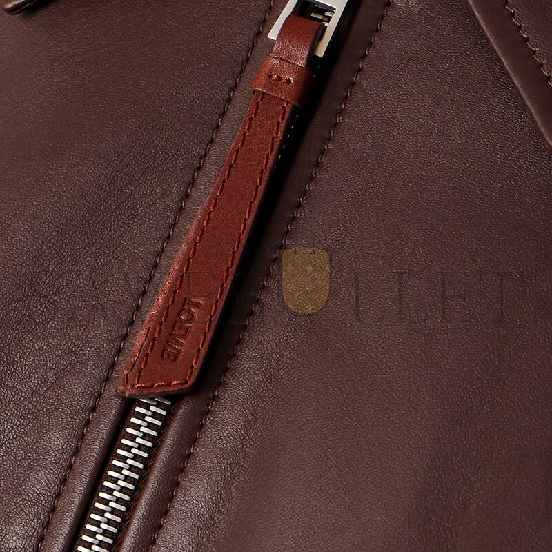 L0ew* balloon leather jacket